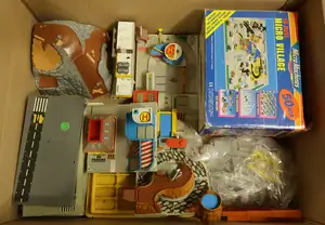 Galoob, a Unboxed & Reboxed Group of MicroMachine Playsets.