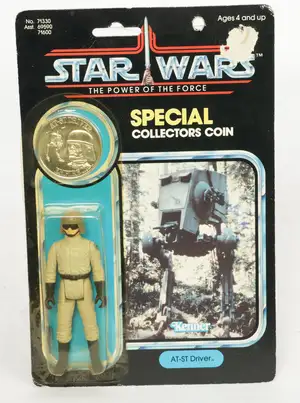 Kenner Star Wars vintage 3.75 inch action figure AT-ST Driver Power of the Force 92A