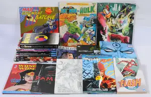 DC Comics, Hardback & Paperback, Graphic Novels & similar, Batman, The Flash, JLA, Watchmen, Wonder Woman & similar.  Includes Batman versus The Incredible Hul