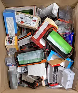 Creative Master Northcord, EFE, Corgi and similar, a large group comprising of Empty Boxes, Rigid Perspex Cases, Packaging and similar
