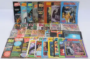 Horror related Comics & Magazines, Nightmare, Demon, Psycho, Tales of Voodoo, Shriek & similar.  Although unchecked for completeness condition generally appear