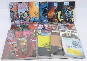 Quantity of 2000AD related Graphic Novels, Judge Dredd, Rogue Trooper, Halo Jones & similar.  Although unchecked for completeness condition generally appears t