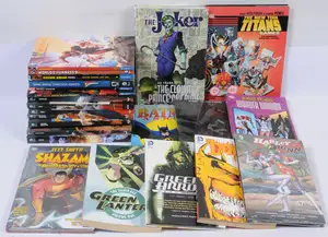 DC Comics, Hardback & Paperback, Graphic Novels, The Joker, Batman, Superman, Teen Titans, Wonder Woman & similar.  Although unchecked for completeness conditi