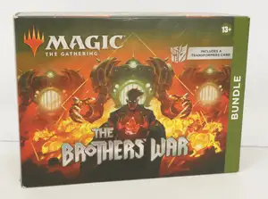Wizards of the Coast, a Sealed Magic The Gathering The Brothers War Bundle.