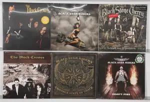 New Vinyl: A selection of contemporary hard rock and southern rock LP pressings, featuring notable studio albums from The Black Crowes, Black Stone Cherry, and