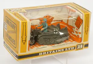 Britains 'Military Vehicles' Range - Set No. 9780 'Kettenkrad German Half Track Motorcycle, Boxed.