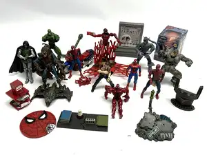 Quantity of Spider-Man related Action Figures and Accessories