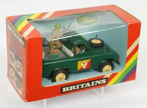 Britains 'Military' Range - Set No. 9782 'Land Rover', Boxed.
