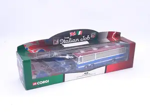 Corgi, a 1:43 scale No. 36502 “The Italian Job” three-piece Mini set with Blue and White coach. Not checked for completeness. Please Note Set is Missing Bl