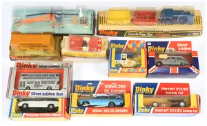 Dinky Toys A Group Of 10 To Include - 122 Volvo 255 Estate, 204 Ferrari 312P, 732 "Police" Bell