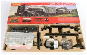 Hornby (China) OO Gauge R1225 "Tornado Express" train set containing 4-6-2 BR green A1 Class Loco No.60163 "Tornado" along with 2 x brown and cream (non-lit) P