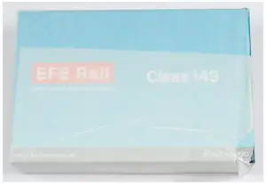 EFE Rail OO Gauge E83025 Class 143 'Pacer' 2-car DMU 143622 in BR Tyne & Wear PTE yellow & white. Sealed with Tissue, assumed Mint in Mint box.