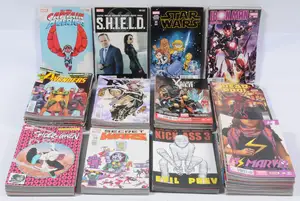 Marvel Comics, The Avengers, iron Man, Uncanny X-Men, Deadpool, Spider-man, Secret Wars, Star Wars & similar, Comics, Variant Covers & One-Shots.  Although unc