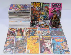 Image Comics, Valiant & similar, Cyber Force, Brigade, Youngblood, StormWatch, Doom’s IV & similar.  Although unchecked for completeness condition generally 