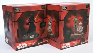 Disney Store Star Wars Kylo Ren (241/700) & Rey (493/700) Light up Limited edition figurines.