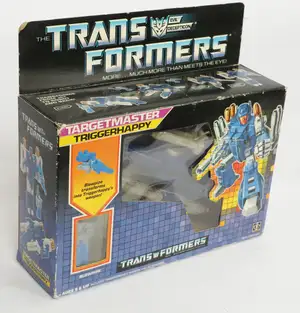 Hasbro 1986 Transformers Targetmaster Triggerhappy with Blowpipe