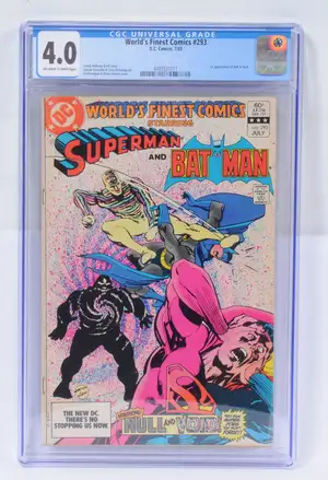 DC Comics, World’s Finest #293 (1983) CGC 4.0, Superman & Batman related.  Although unchecked for completeness condition generally appears to be Excellent.  