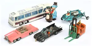 Dinky Toys A Group To Include - Coventry Climax Fork Lift Truck, "Thunderbird" FAB 1 Rolls Royce