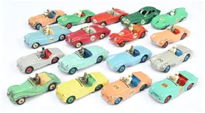 Dinky Toys Sports & Racing Cars A Group Of 17 To Include - Austin Healey - Red, Aston Martin DB3S