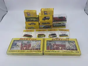 Dinky Toys (Atlas Editions), a boxed mixed group to include Aston Martin DB5, Mercedes-Benz 230 SL and Peugeot 404 Commerciale, together with Opel Rekord Coup