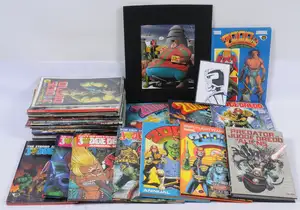 2000AD, Judge Dredd & similar, Comics, Hardback Annuals & similar.  Although unchecked for completeness condition generally appears to be Fair to Excellent.  S