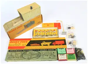 Dinky Toys Accessories  A Group Of 13 To Include - 47 Road Signs, 051 Station Staff, 791 Coal,