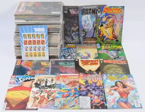 DC Comics, Batman, Eclipso, The Ray, Sgt. Rock, Superman, Wonder Woman & similar.  Although unchecked for completeness condition generally appears to be Good t