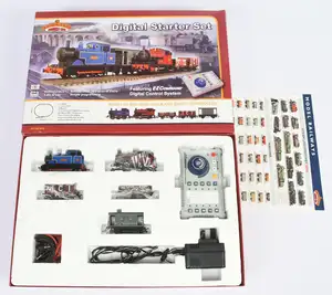 Bachmann Branchline OO Gauge 30-040 DCC Digital starter train set with 2 small steam locos and 3 wagons, track and DCC Controller. Untested, Unchecked for comp