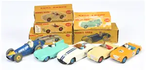Dinky Toys A Group Of 5 To Include - 234 Ferrari F1 Racing Car - Blue body