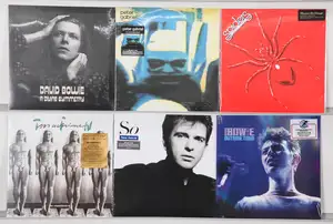 New Vinyl: A curated collection of classic rock and pop vinyl records featuring pr…