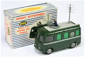 Dinky Toys 968 “BBC TV” Roving Eye – Green, grey including roof, side flashes and supertoy hubs,
