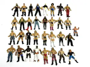 Jakks Pacific & Similar Collection of Wrestling Action Figures and Activity Books