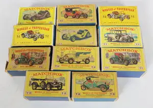 Matchbox, a boxed Group of Model Of Yesteryear Series Models.