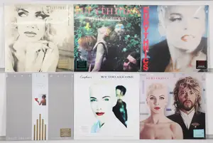 New Vinyl: A selection of synth-pop and new wave studio albums by Eurythmics, featuring several 180g heavyweight vinyl reissues. This collection includes many 