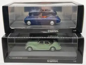 Matrix, a boxed pair of 1:43 scale models comprising of MX40204-091 Bristol 405 DHC in Blue and numbered 036 of 400 along with MX41704-021 Riley RME in Green