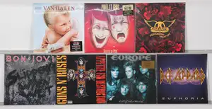 New Vinyl: A collection of classic hard rock and heavy metal studio albums featuring seminal artists of the genre