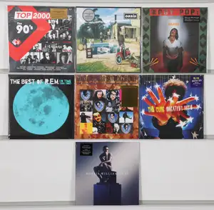 New Vinyl: A collection of contemporary rock and pop LPs featuring notable alternative rock, Britpop, and indie artists