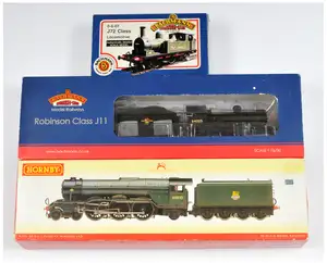 Bachmann Branchline OO Gauge 31-052 0-6-0 Tank Locomotive in BR black livery and 31-320DC Class J11 No.64325 in BR black late crest livery DCC Onboard, togethe