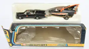 Corgi Toys GS3 "Batman" Gift Set To Include - (1) 267 Batmobile - Black body with harder to find clear windows