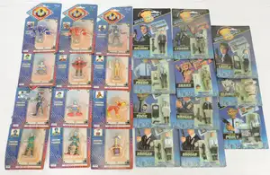 Quantity of Vivid Space Precinct and Irwin Reboot carded figures