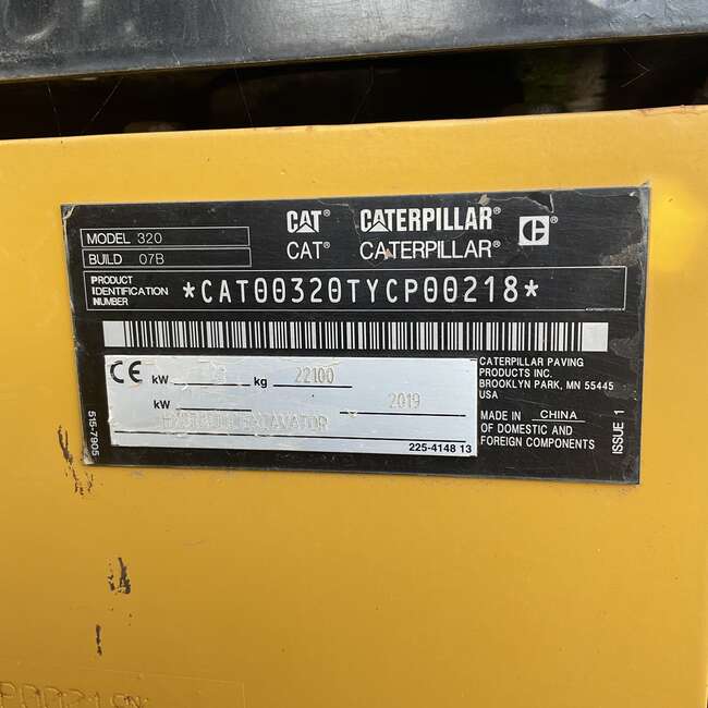 2019 CAT 320 2019 CAT 320